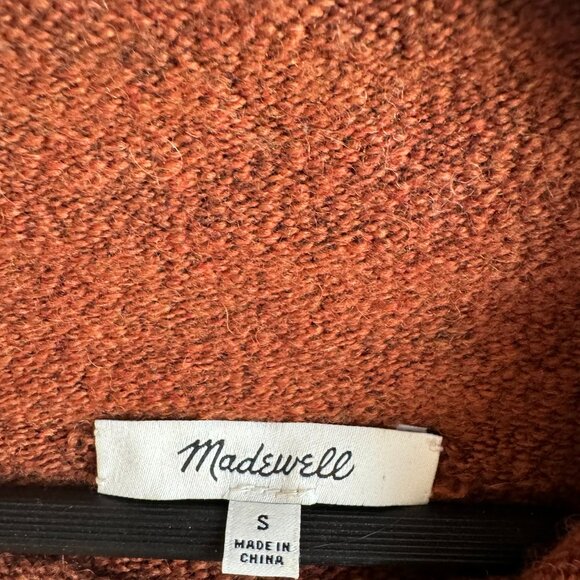 Madewell super soft rust colored sweater- size small - Picture 2 of 9